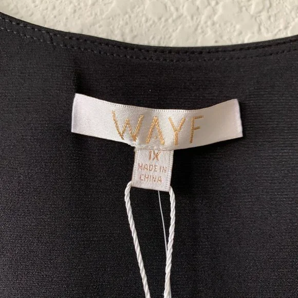 WAYF Rigby Ruched Midi Dress in Black - Picture 5 of 11